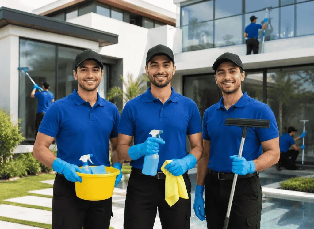 Expert cleaning large commercial glass windows in Rochester NY